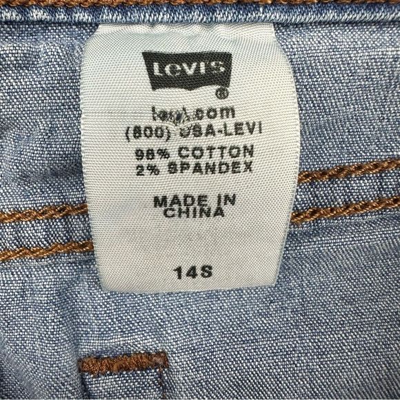 Levis 512 Jeans Womens 14S Blue Perfectly Slimming Straight Denim Stretch Casual - Picture 10 of 16